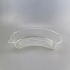 Plato disponible plástico 800cc transparente del riñón con la boca curvada