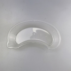 Plato disponible plástico 800cc transparente del riñón con la boca curvada