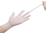 guantes estériles desechables material látex nitrilo sin polvo guantes de seguridad color azul blanco personalizado tamaño estándar SML