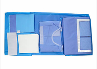 Paquete quirúrgico disponible paciente de la laminación esencial quirúrgica verde estéril del paquete de la tela de SMS del paquete del procedimiento de la laparoscopia