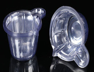 Transparente material plástico de la colección de espécimen de la taza disponible de la orina PE