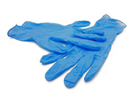 Guantes de nitrilo azules desechables médicos Guantes de examen de seguridad sin polvo