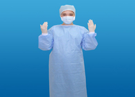 Arreglo para requisitos particulares no tejido material azul reforzado disponible del tamaño del color del vestido quirúrgico