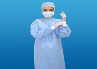 Arreglo para requisitos particulares no tejido material azul reforzado disponible del tamaño del color del vestido quirúrgico