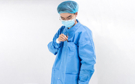 La capa disponible modificada para requisitos particulares del laboratorio médico envuelve de largo el puño elástico unisex