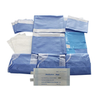 Envase individual Estilo de envase desechable Cortinas quirúrgicas respiratorias Envase azul