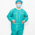 Camiseta con cordón de tracción de cierre de Icu 2 bolsillos para centros quirúrgicos / Blanco Azul Verde Rosa