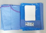 Paquetes quirúrgicos de encargo verticales con el aislamiento disponible de las toallas de mano del tenedor del tubo