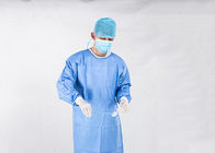 Vestido quirúrgico disponible azul reforzado de SMS