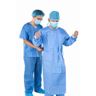 Vestido quirúrgico uniforme no tejido de SMS del hospital para el cirujano