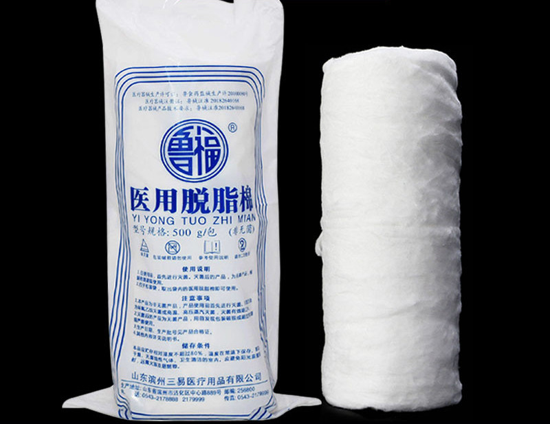 Rollo de algodón absorbente Peso 500 g Rollo gigante de lana de algodón Sin irritación Comodidad suave