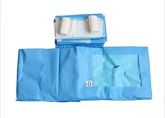 Paquete quirúrgico disponible paciente de la laminación esencial verde estéril del paquete de la tela de SMS del paquete del procedimiento del Arthroscopy de la rodilla