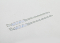 Color material ISO13485 azul del PVC de la pulsera paciente de la identificación del EN 13795