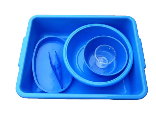 Cuenco disponible médico 250ml del alambre de guía plástica del cuenco quirúrgico azul del lavabo de los PP