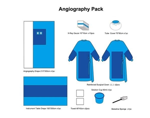 Paquete disponible consumible médico de Kit Sterile Surgical Laparotomy Drape de la angiografía del hospital