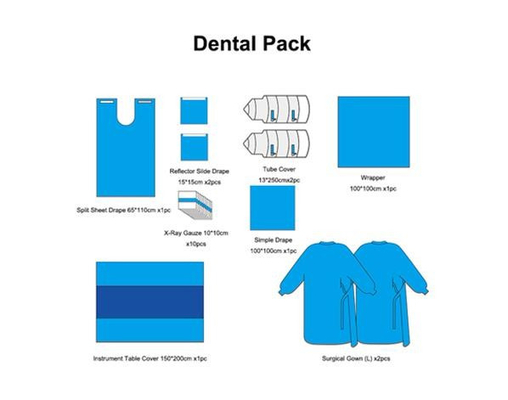 El implante dental disponible médico quirúrgico cubre el paquete/equipo/fijó dental esterilizada