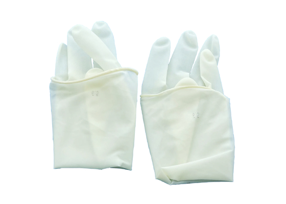Guantes disponibles blancos lechosos 100pcs/Box 0.07m m del látex