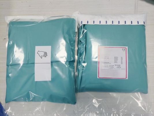 Laminado de viscosa verde no tejido Basic personalizar paquete quirúrgico para el hospital