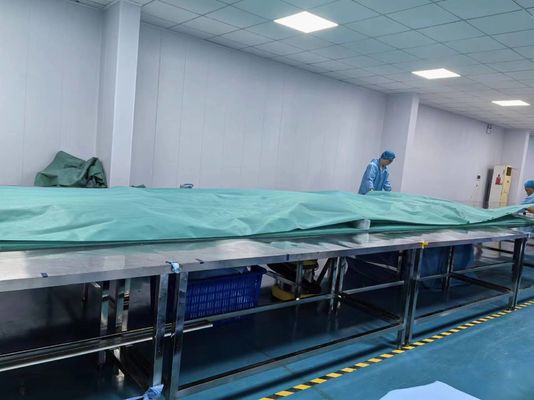 Laminado de viscosa verde no tejido Basic personalizar paquete quirúrgico para el hospital