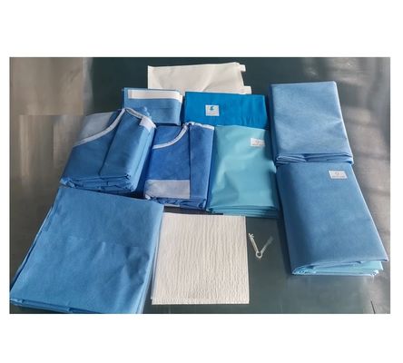 Vestidos quirúrgicos desechables sin mangas normales con corbata de tejido no tejido Vestidos unisex transpirables