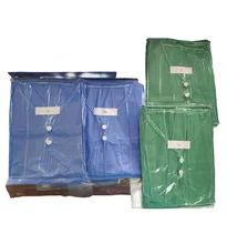 Vestido quirúrgico desechable para adultos unisex con corbata y cierre