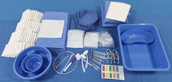 Paquete de angiografía quirúrgica desechable para la sala de operaciones / Paquete quirúrgico de intervención para cirugía Estéril
