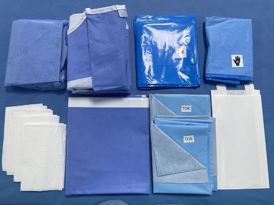 Conjunto de cirugía de procedimiento de cistoscopia de urología litotomía desechable