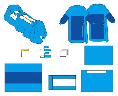 Envases quirúrgicos estériles de tejido no tejido 1000 piezas MOQ