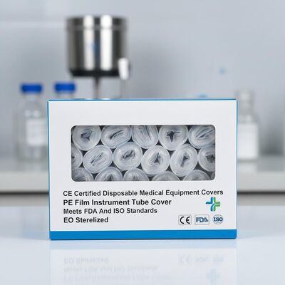 Equipo médico desechable con certificación CE Cubierta de película de PE Cubierta de tubo de instrumento Cumple con las normas FDA e ISO EO esterilizado