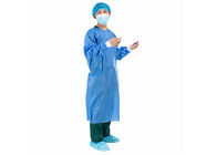 Vestido impermeable protector del aislamiento del hospital azul de los SPP SMS