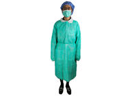 Vestido no tejido quirúrgico disponible verde del aislamiento de 16g 25g