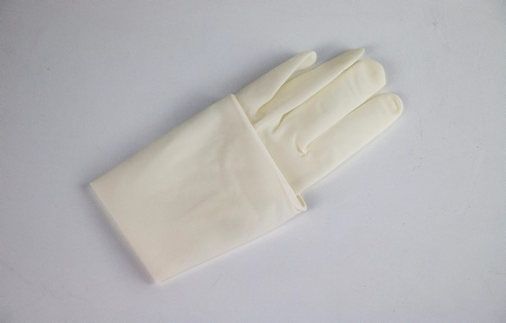Color modificado para requisitos particulares látex estéril disponible quirúrgico médico de los guantes de la mano