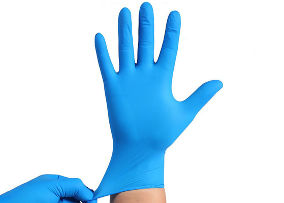 Guantes no estériles del nitrilo, longitud de 240m m - de 300m m, para el uso médico e industrial