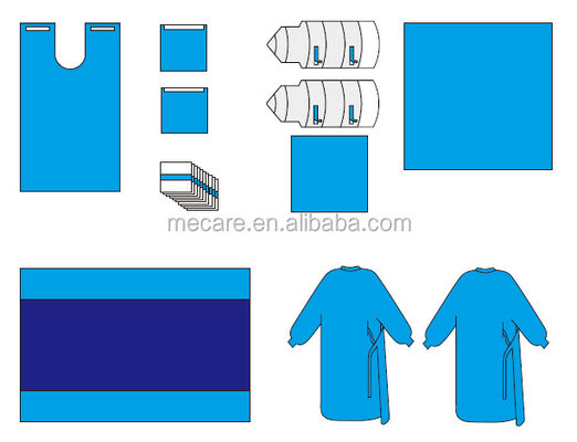Envases quirúrgicos desechables libres de látex con materiales de alta absorción y vida útil de 3 años para uso hospitalario