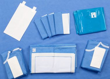 Paquetes quirúrgicos de encargo de la sección de C con la recogida del bolso para la cirugía cesariana del nacimiento del bebé