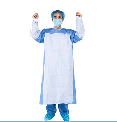 Vestido quirúrgico disponible azul del EO SMS de la esterilización